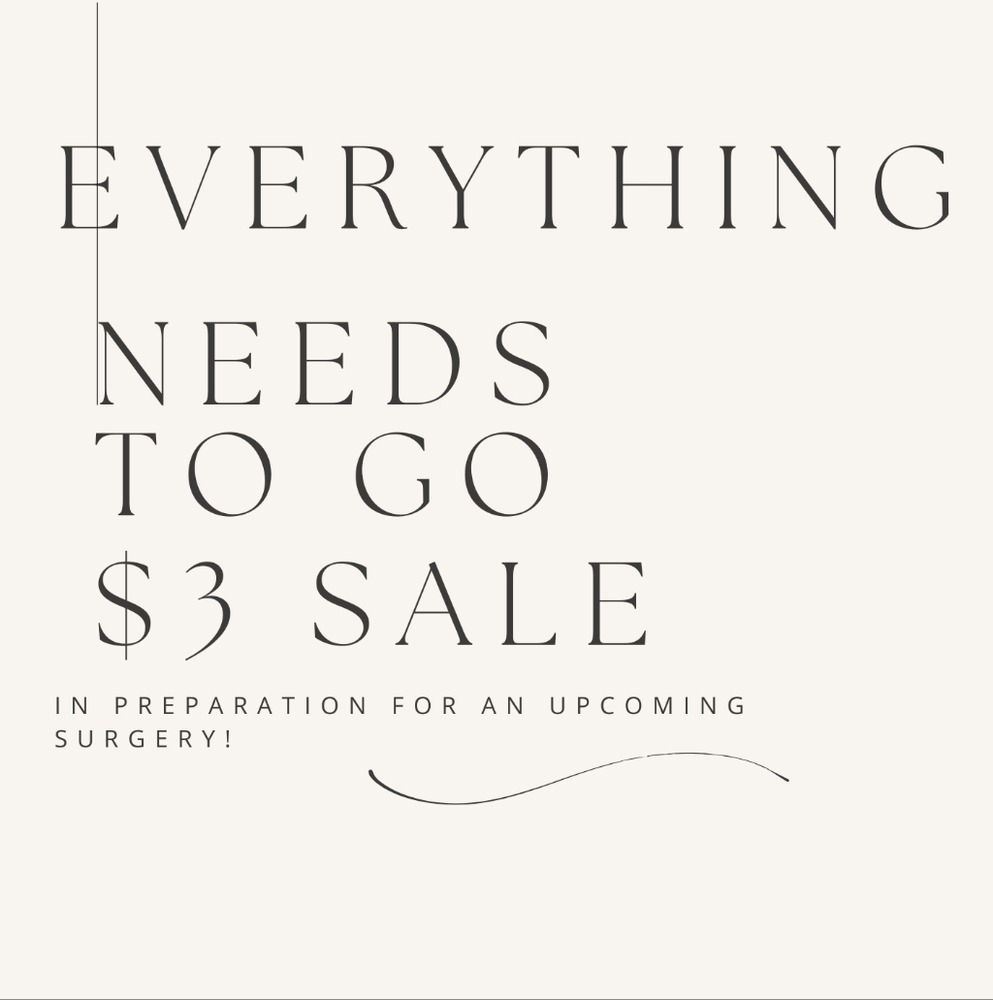 TBD $3 Sale